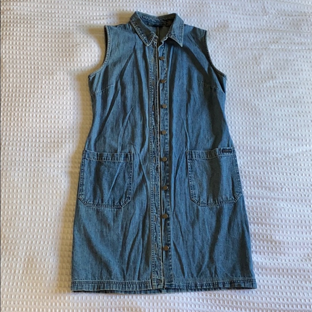 NY Jeans Long Denim Vest Dress